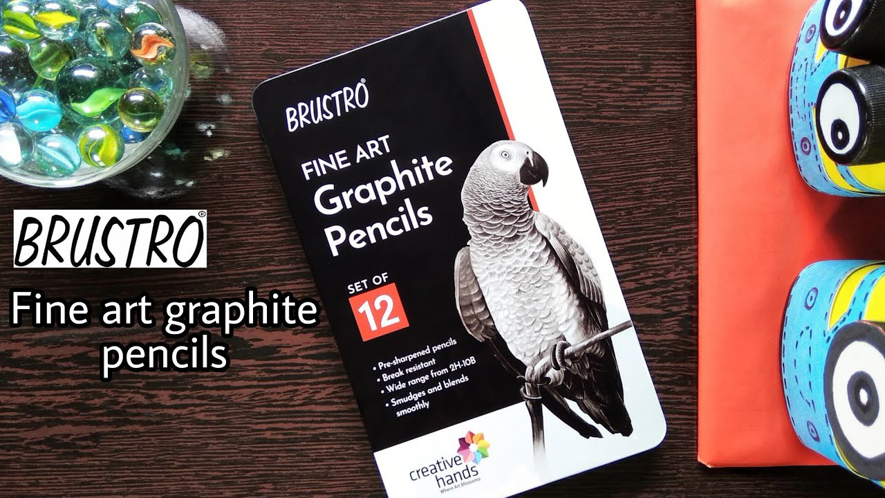 Brustro Fine Art Graphite Pencils Set Of 12 Rangbeerangee